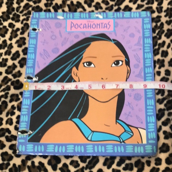 Disney POCAHONTAS Vintage File Folder 90s 🌻 Princess Colors of the Wind School - Picture 3 of 16